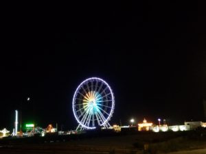 AC boardwalk at night